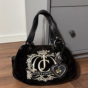 Juicy Couture handbag purse brown velour vintage Y2K Paris Hilton vibe boho chic